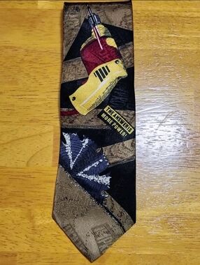 Home Improvement Men's Necktie Binford Tool Time Vintage 1995 Made In USA